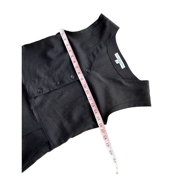 Birds of North America Black Linen Blend Honeycreeper Dress Size S - Picture 12 of 12